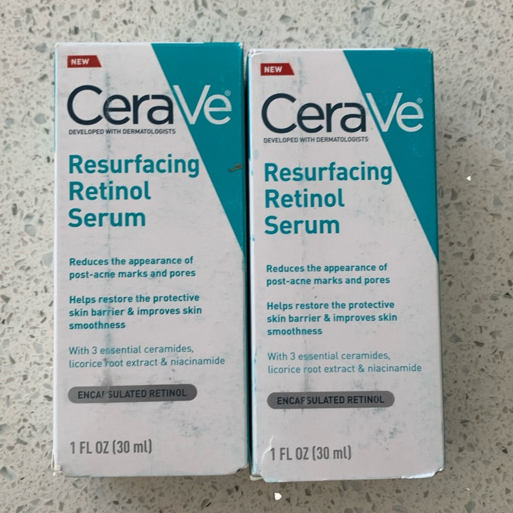 New CeraVe Resurfacing Retinol Serum - 2 pack 30ml